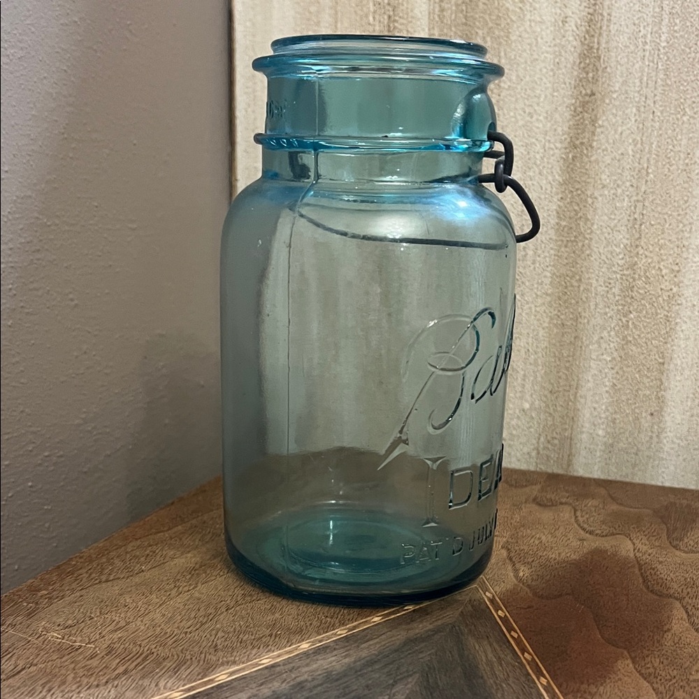 Vintage Ball Ideal Blue Glass Jar - Picture 2 of 6
